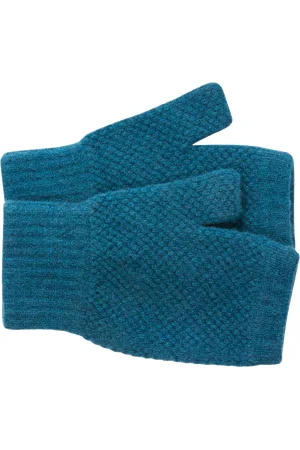 CELTIC & CO. Moss Stitch Lambswool Fingerless Gloves
