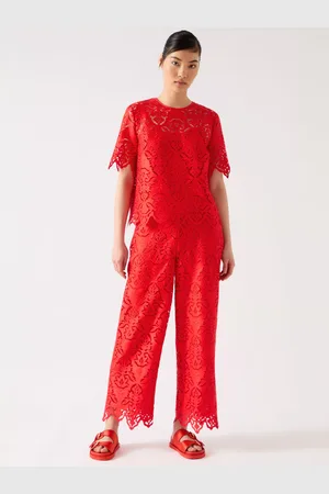 L.K. Bennett Royal Ascot Grace Lace Trousers