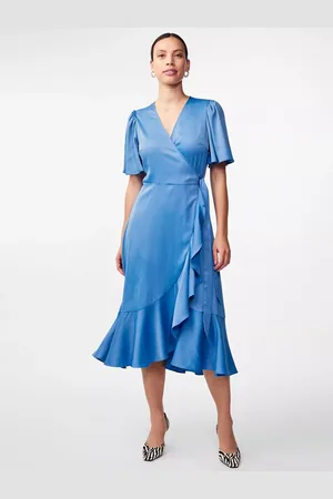 Y.A.S Thea Satin Wrap Dress