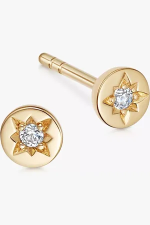 ASTLEY CLARKE Celestial White Sapphire Round Stud Earrings