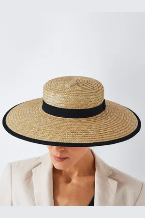John Lewis Helene Wide Brim Woven Straw Hat