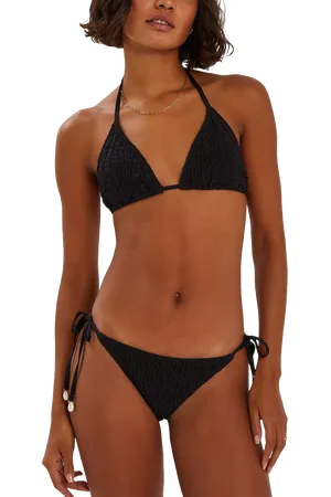 Accessorize Smocked Triangle Bikini Top