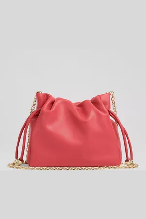 L.K. Bennett Kendra Beaded Drawstring Leather Crossbody Bag