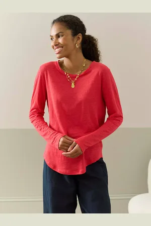 BRORA Linen Knit Boat Neck Top