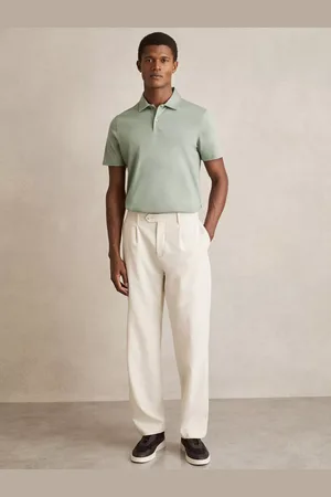 Reiss Earl Cotton Regular Fit Short Sleeve Polo Shirt