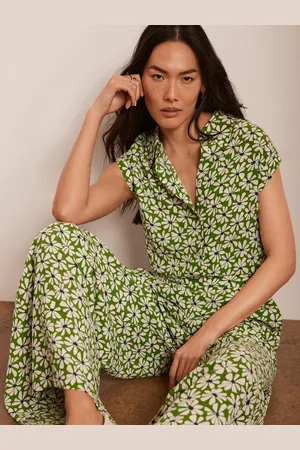 mint&berry Floral Cap Sleeve Longline Shirt