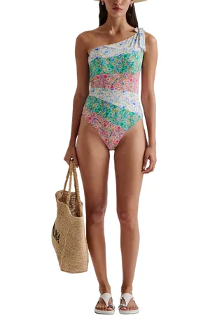 By Malina Apoline Floral Stripe Swimsuit