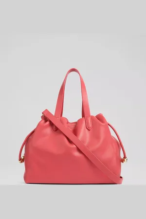 L.K. Bennett Selina Beaded Drawstring Leather Tote Bag