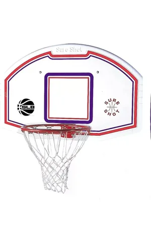Sure Shot Wall Mounted Backboard and Ring with Wall Bracket Set