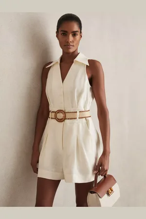 Reiss Anjie Pure Linen Playsuit