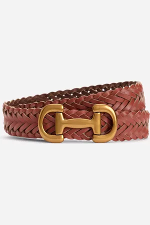 Boden Snaffle Woven Leather Belt