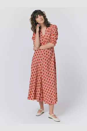Ghost Madi Spot Midi Dress