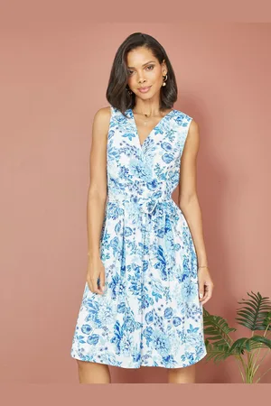 Yumi Floral Skater Wrap Dress