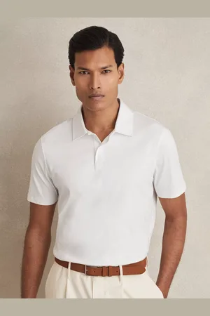 Reiss Earl Cotton Regular Fit Short Sleeve Polo Shirt