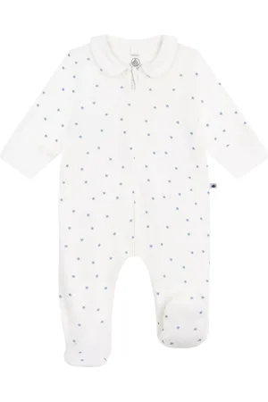 Petit Bateau Baby Stars Zip-Up Sleepsuit