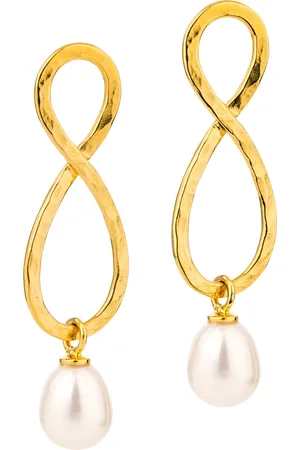 Claudia Bradby Reykjavik Hammered Infinity Loop Earrings
