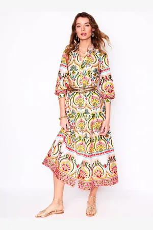 Boden Clara Cotton Midi Shirt Dress