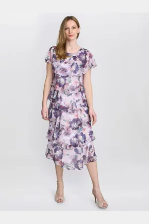 Gina Bacconi Livvy Floral Tiered Dress