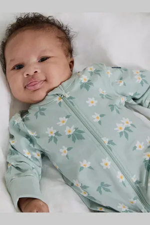Polarn O. Pyret Baby Floral Sleepsuit