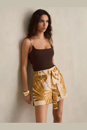 Reiss Avril Palm Print Shorts