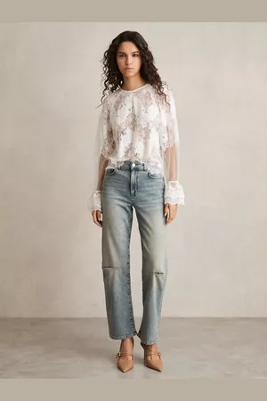 Reiss Mahni Barrel Leg Jeans