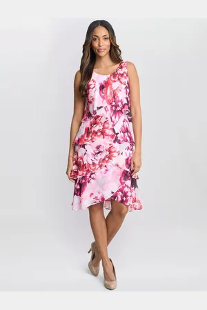 Gina Bacconi Mila Tiered Floral Dress
