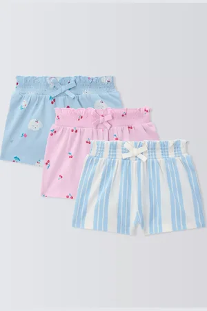 John Lewis Baby Poodle Shorts, Pack of 3