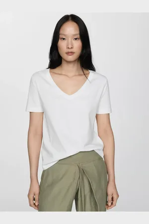MANGO Chalapi V-Neck T-Shirt