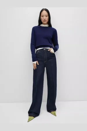 MANGO Brigitte High Rise Wide Leg Jeans