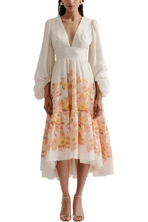 By Malina Sasia Floral Midi Dress