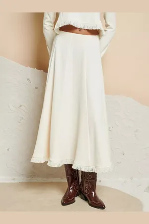 Ghospell Kimberley Knit Midi Skirt