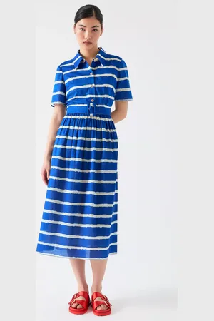 L.K. Bennett Brielle Stripe Midi Shirt Dress