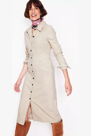 Boden Flora Corduroy Shirt Dress