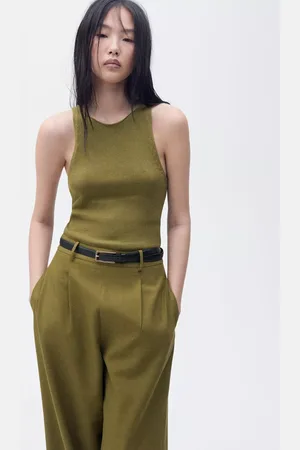 MANGO Singapur Sleeveless Wide Leg Jumpsuit