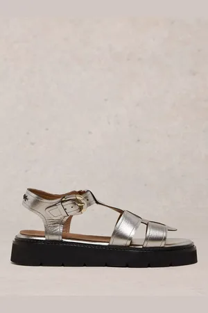 White Stuff Rose Leather Strappy Sandals