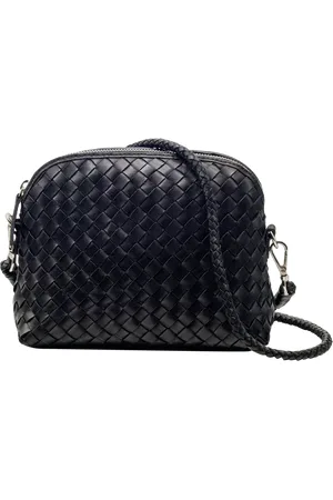 Dragon Diffusion Chunky Fellini Pochette Woven Leather Cross Body Bag
