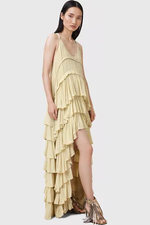 AllSaints Cavarly Tiered Ruffle Maxi Dress