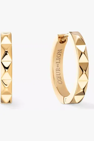 COEUR DE LION Pyramid Pattern Hoop Earrings