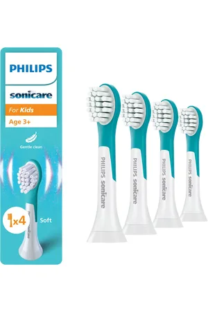 Philips Sonicare for Kids Compact Replacement Toothbrush Heads, Pack of 4