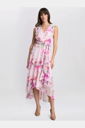 Gina Bacconi Evelynn Floral Wrap Dress