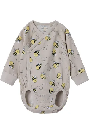 Polarn O. Pyret Baby Bee Wrap Bodysuit