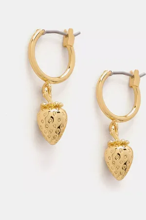 mint&berry Strawberry Hoop Earrings