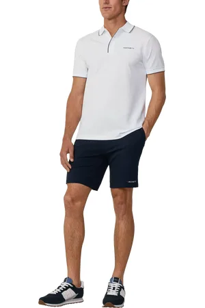 Hackett Sports Cotton Blend Regular Fit Short Sleeve Polo Shirt
