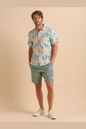 Brakeburn Cotton Regular Fit Under-The-Sea Print Shirt
