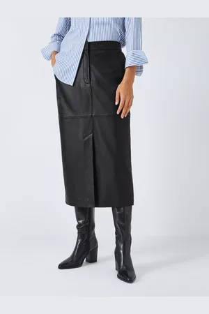 John Lewis Leather Pencil Skirt