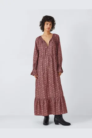 AND/OR Nadia Bloomsbury Print Maxi Dress