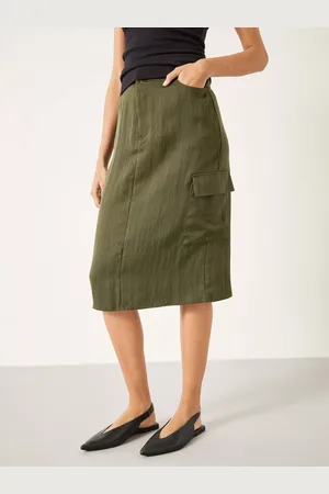 Hush Puppies Amba Knee Length Cargo Skirt