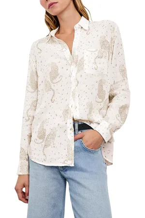 Rails Charli Cheetah Linen Rich Shirt