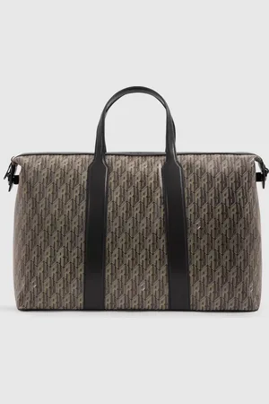 Reiss Franco Monogram Print Coated Canvas Holdall