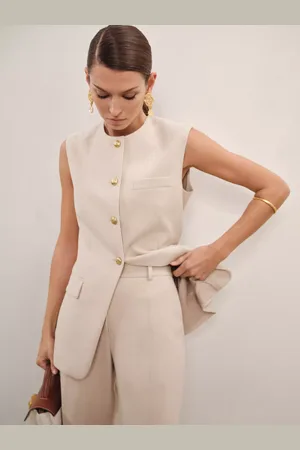 Reiss Athena Sleeveless Blazer